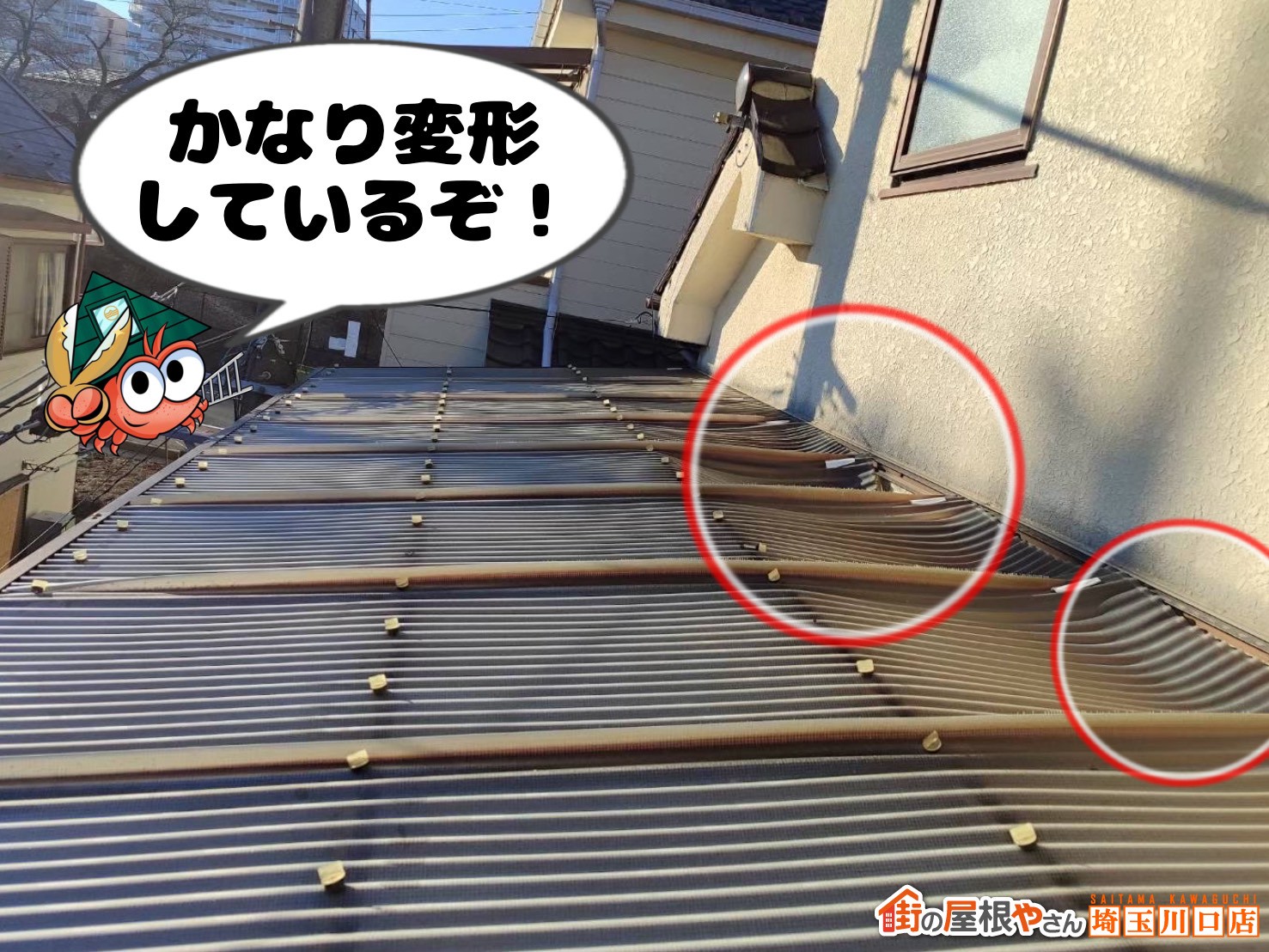 かなり変形しているぞ！